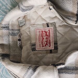 Levi's plaid oversized shirt jacket